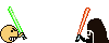 Light saber duel